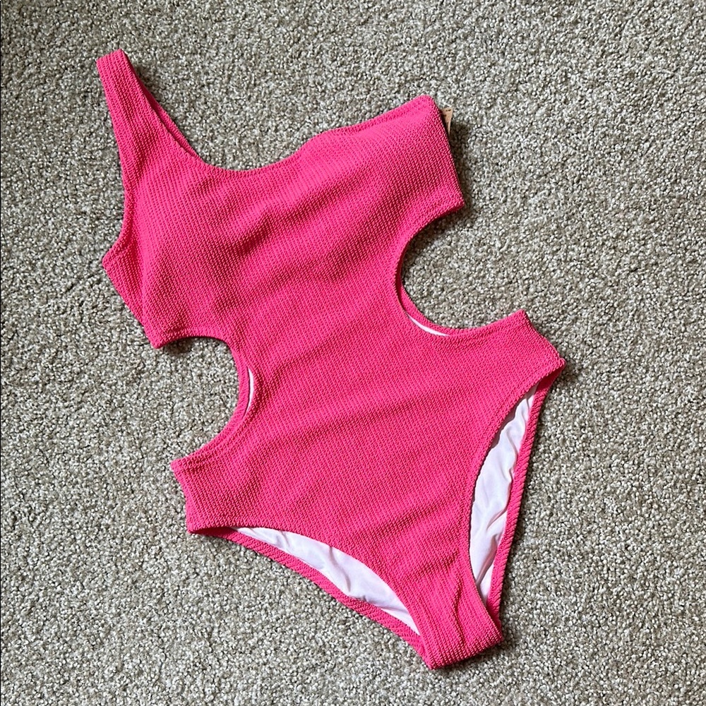 PINK One-Shoulder Swimsuit